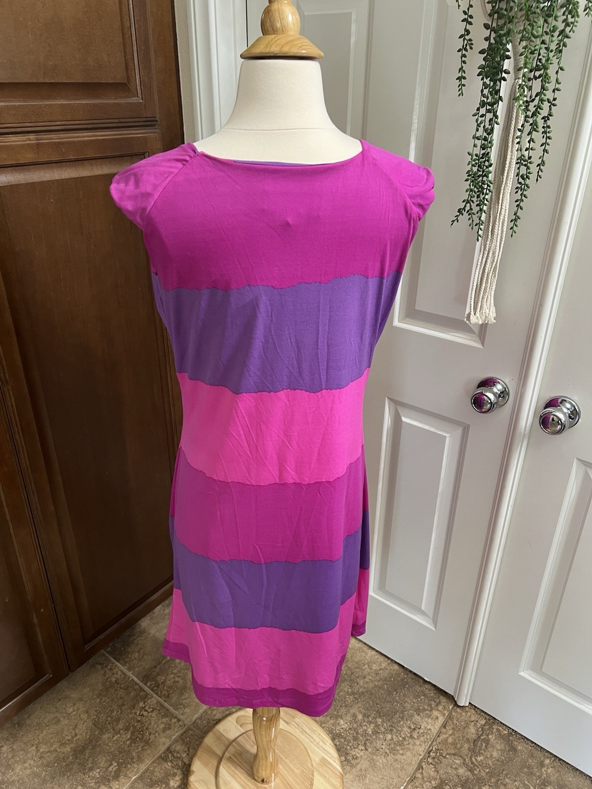 Y2K Style Sleeveless Sheath Dress Stripe Stretchy Metro Style 8 Summer Vacation