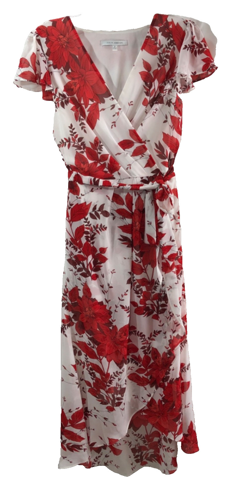 Julia Jordan Dress Faux Wrap Belted Floral JJ37450 – Women Size 12
