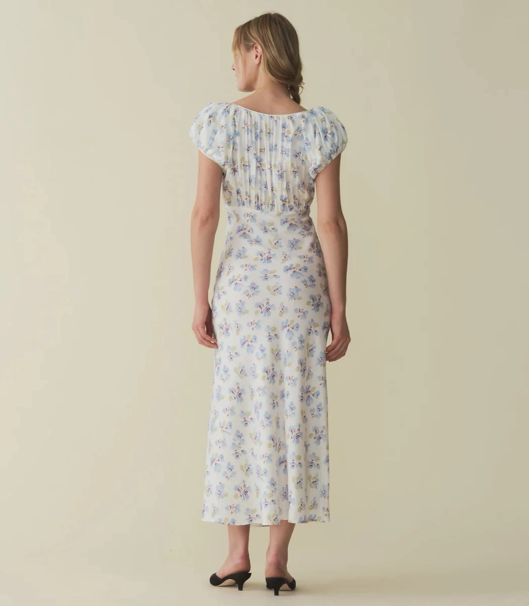 Doen Florencia Midi Dress Silk & Viscose Size M