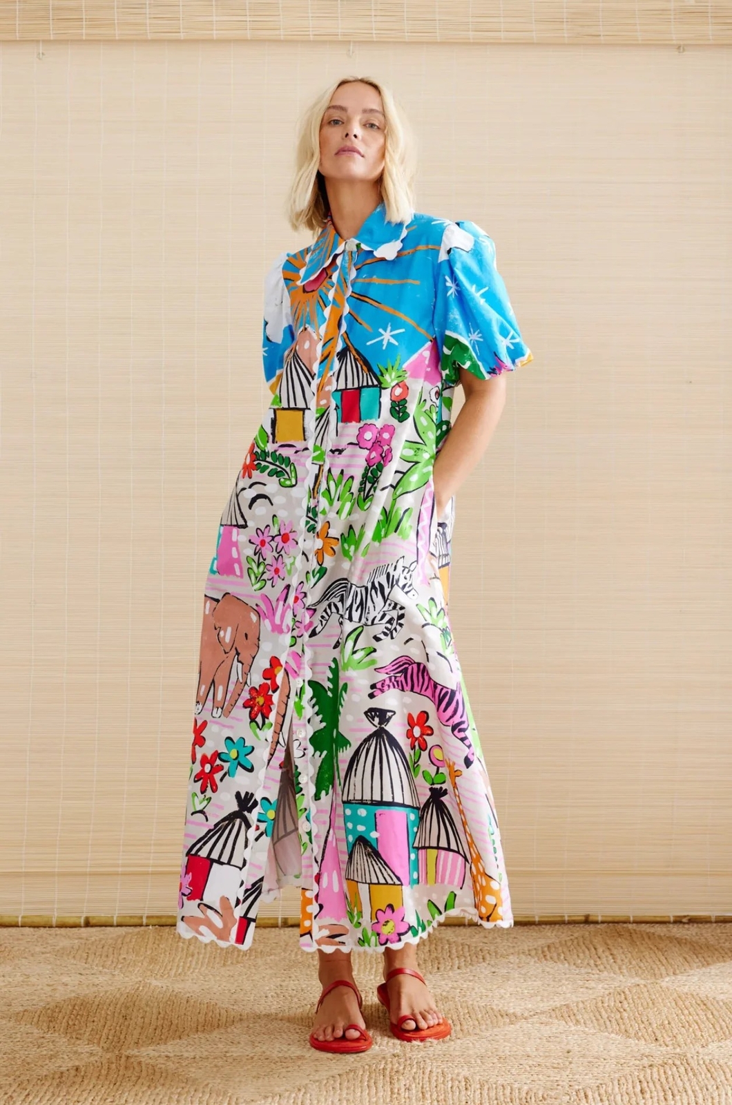 Women Boho Print Maxi Dress Casual Holiday Beach Party Cocktail Travel Sundress
