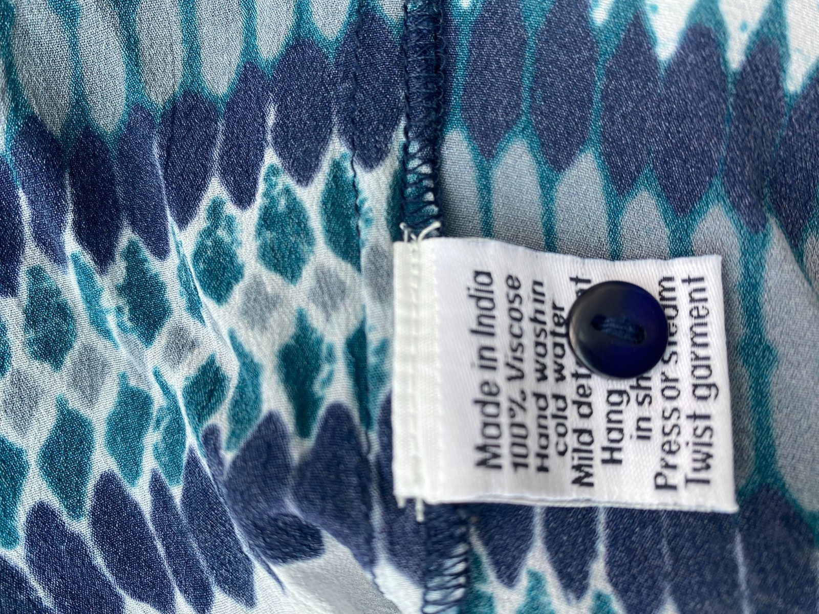 One Season Australia Blue Green Viscose Dress size M