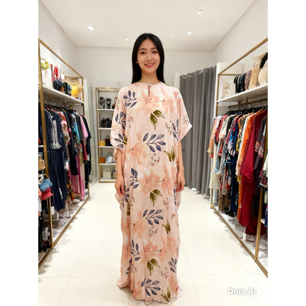 100% Cotton Kaftan, Original Batik from Terengganu / Maxi Cotton Batwing dress