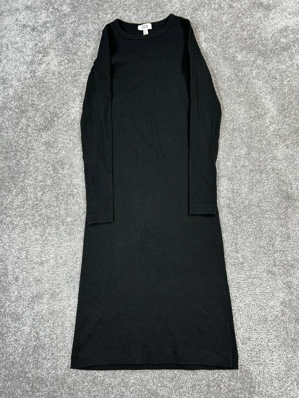 Cos Sweater Dress Womens Xs Black Knit Bodycon