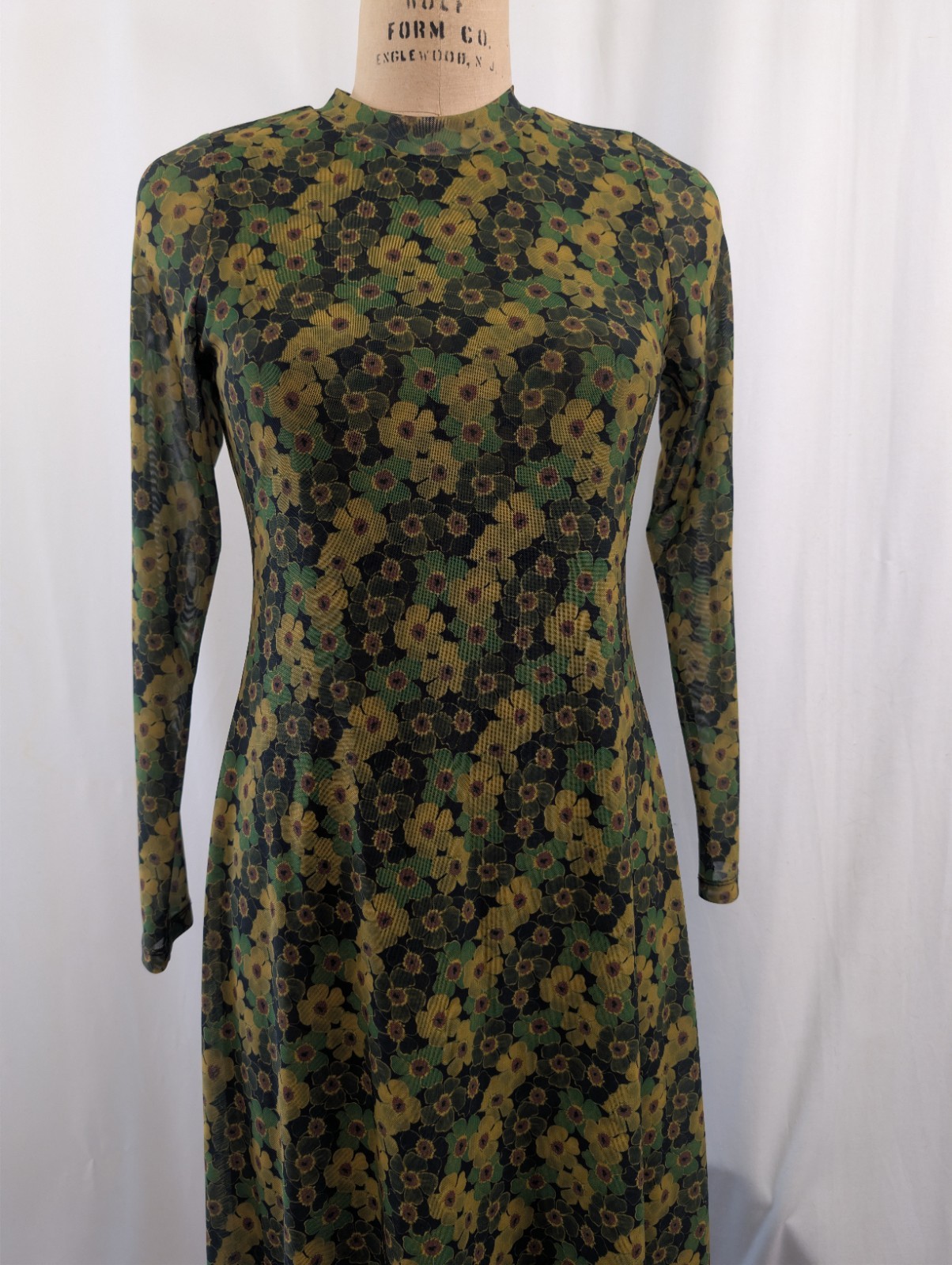 no.6 store Midi Green Floral dress