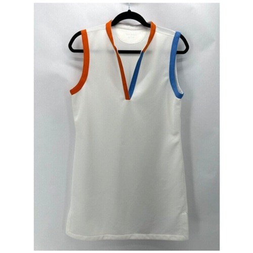 Tory Burch Tory Sport Sleeveless Tunic Dress Size L White Tennis Pickleball NWT