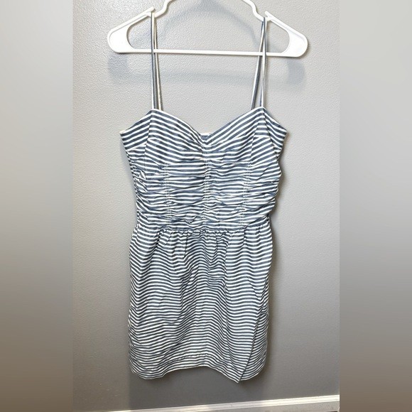 Ralph Lauren Women’s Blue White Striped Sundress Lined Size 12