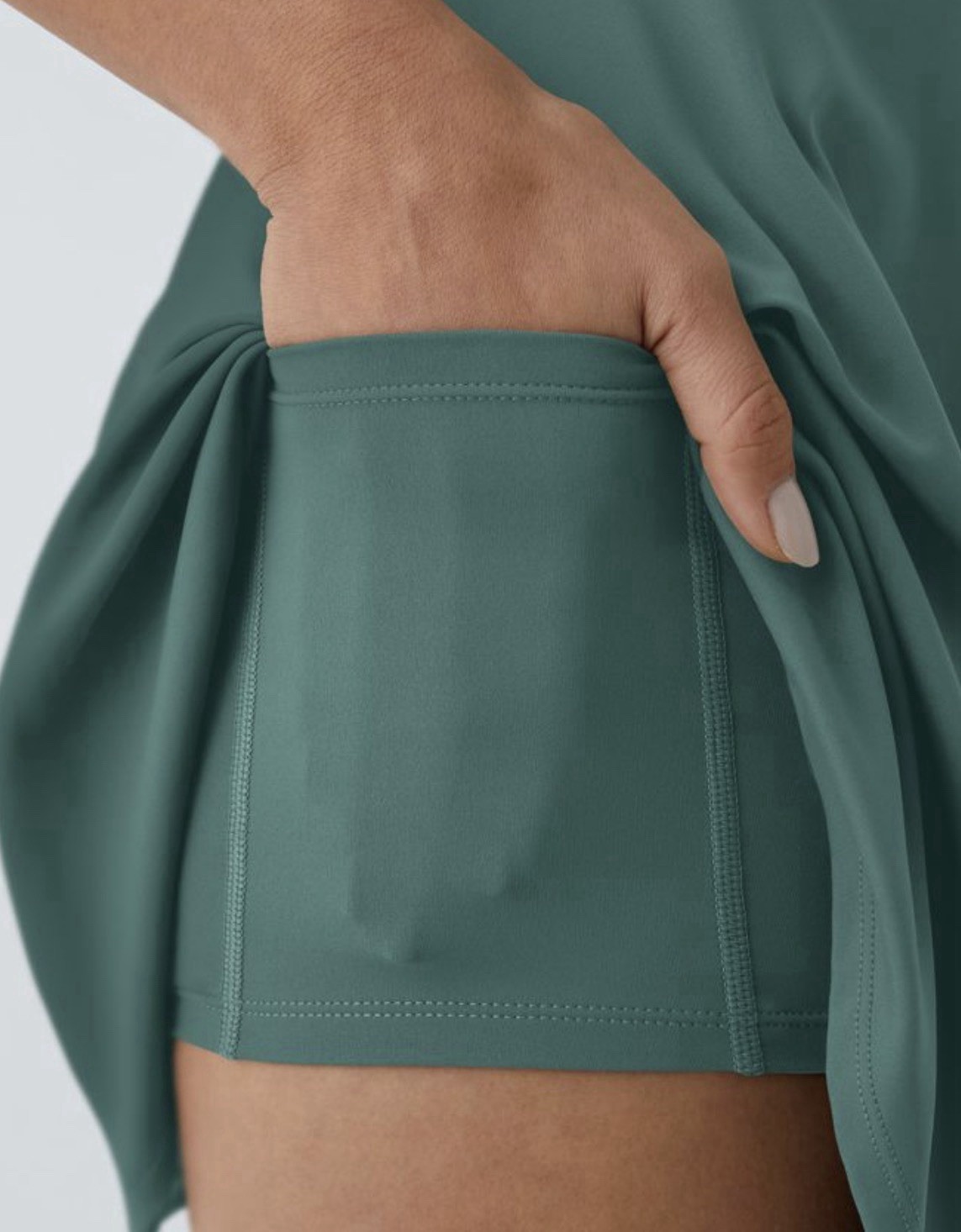 SoftlyZero™ Airy Backless Twisted Flare Low Support Dance Active Dress Small