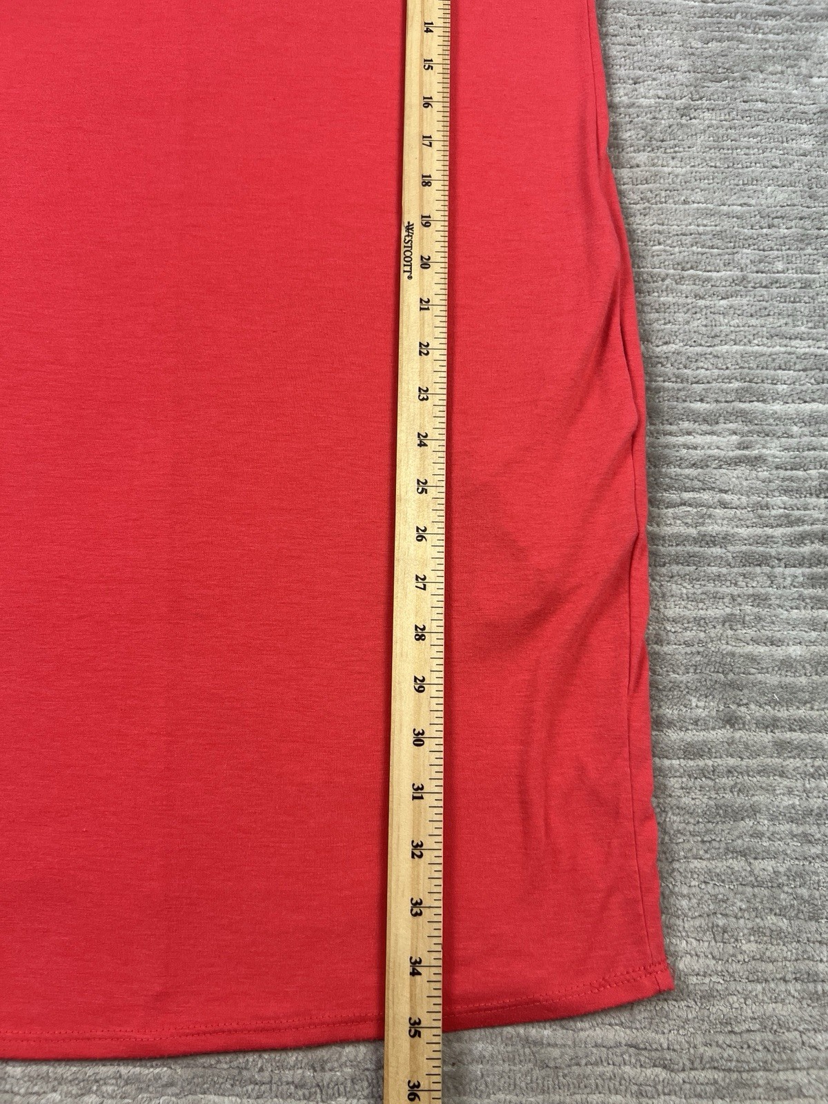 Shop Basic USA Dress Womens Medium OrangeShort Sleeve Pockets Shift T-Shirt Mini