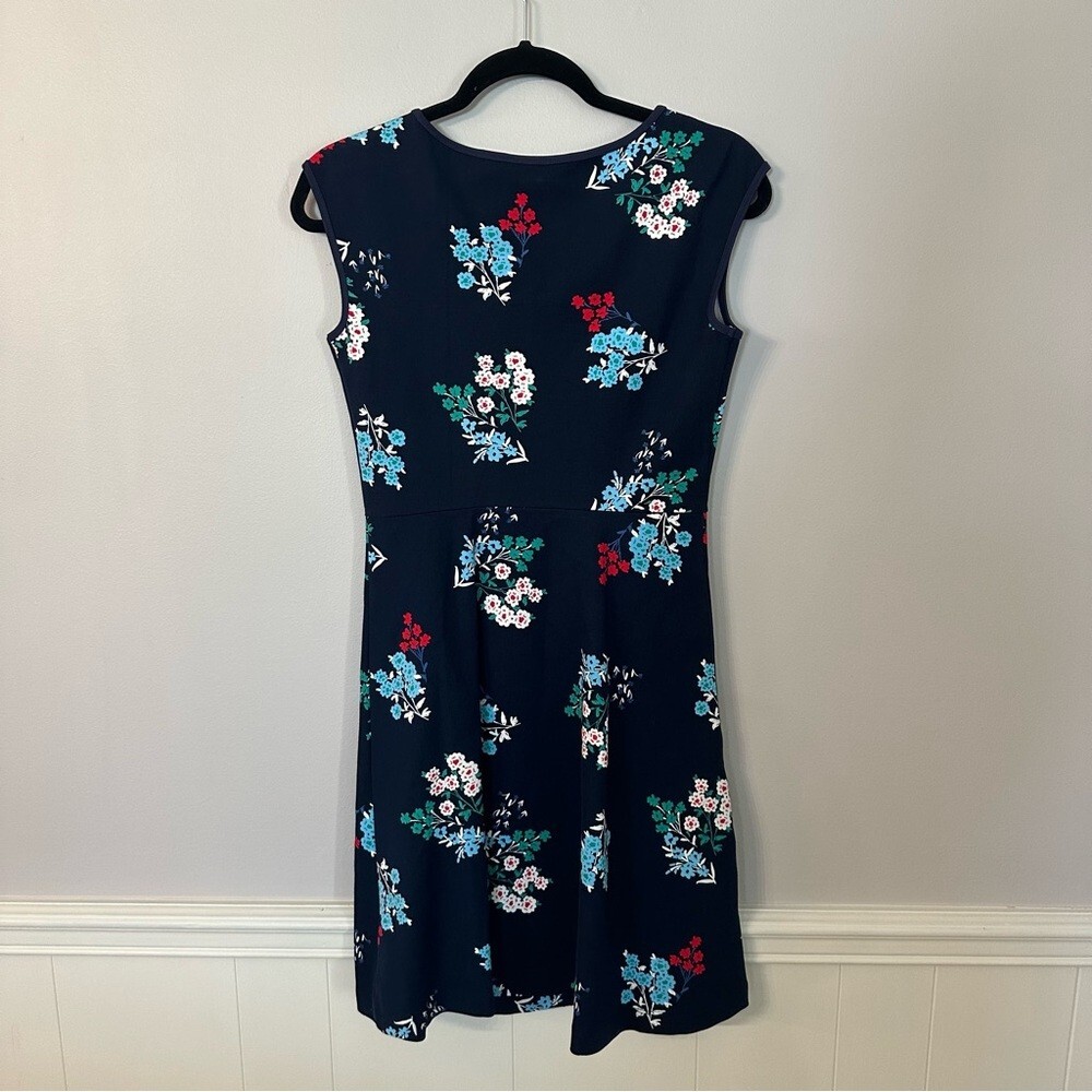 Draper James Women’s Sleeveless Dark Blue Navy Floral Slip-On Dress Size XS GUC