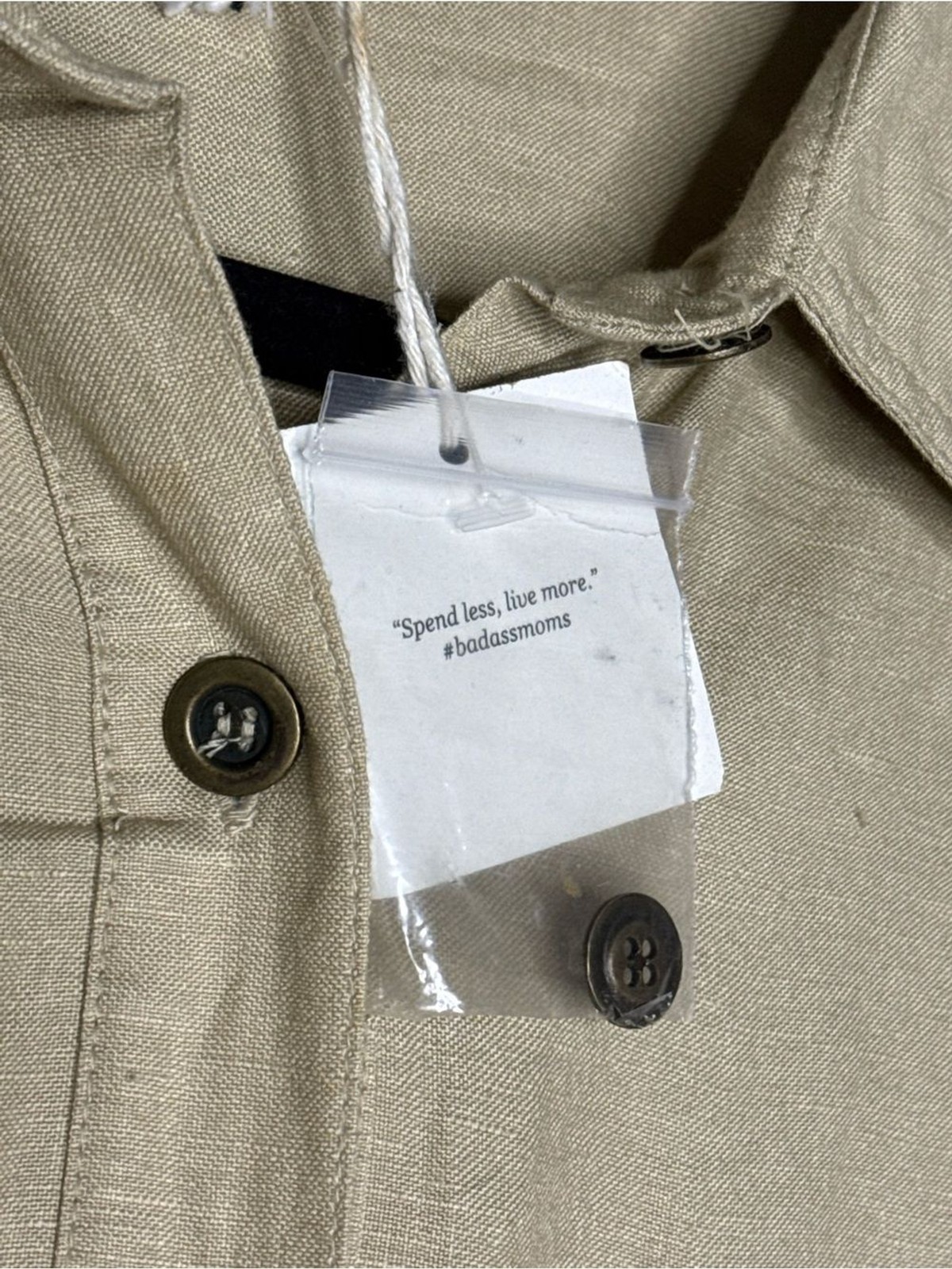 Chadwicks – Khaki Button Front Midi Shirt Dress with Pockets