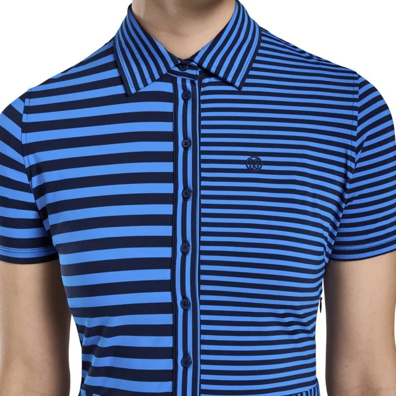 G/FORE Women’s Mixed Stripe Golf Dress Twilight Size-L NWT