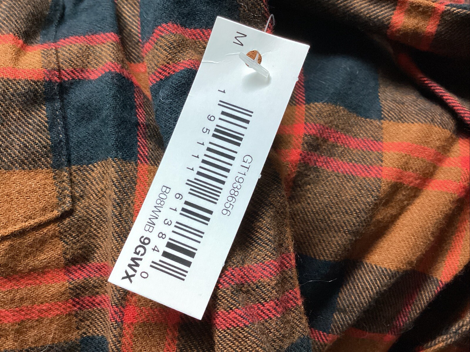 Goodthreads Women Medium Rustic Flannel Long-Sleeve Popover Shirt Dress Pock New