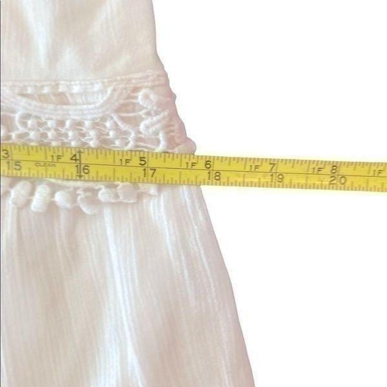 Red Camel Eggshell White Sleeveless Midi Dress, Size S