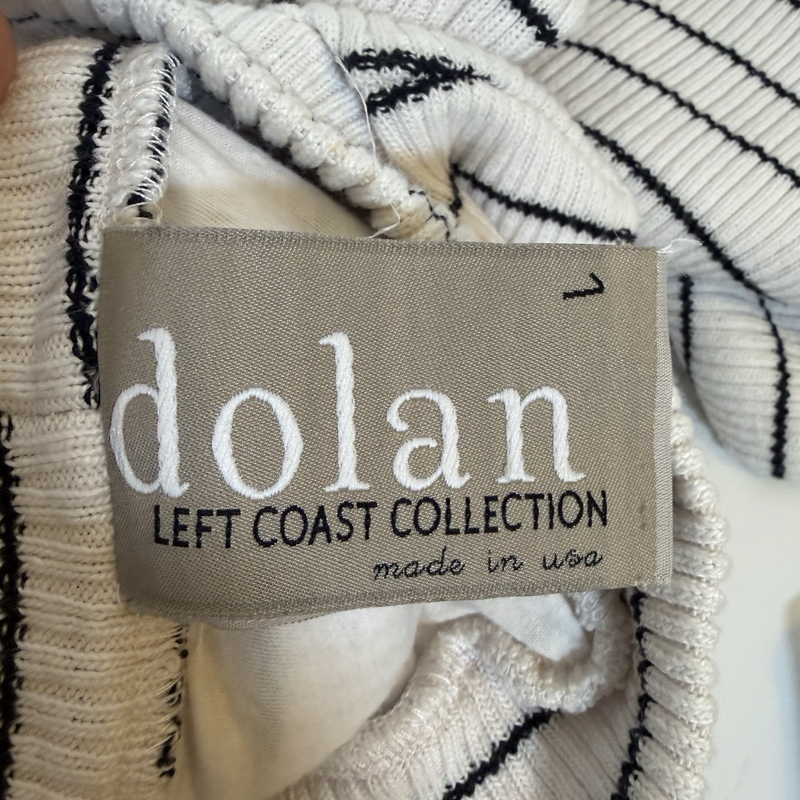 Dolan Left Coast Collection Jules Sleeveless Striped Sheath Midi Dress Small