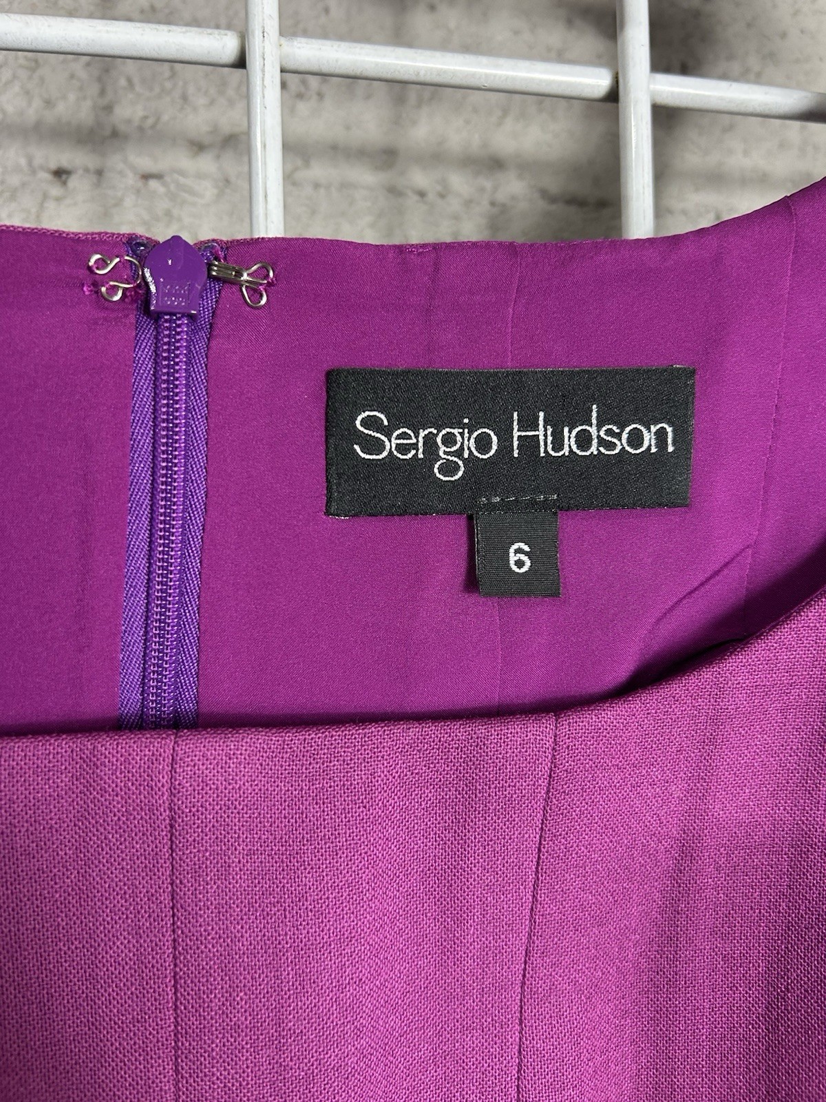 Sergio Hudson Women’s Size 6 Stretch wool Silk Crepe Mini Dress
