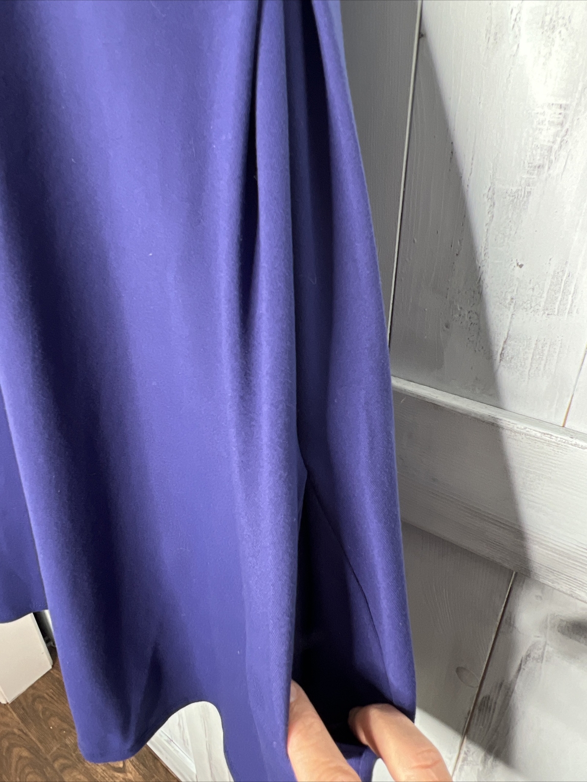 SUSAN MONACO NAVY BLUE SLEEVELESS BOAT NECK A-LINE SHIFT DRESS STRETCH KNIT XS