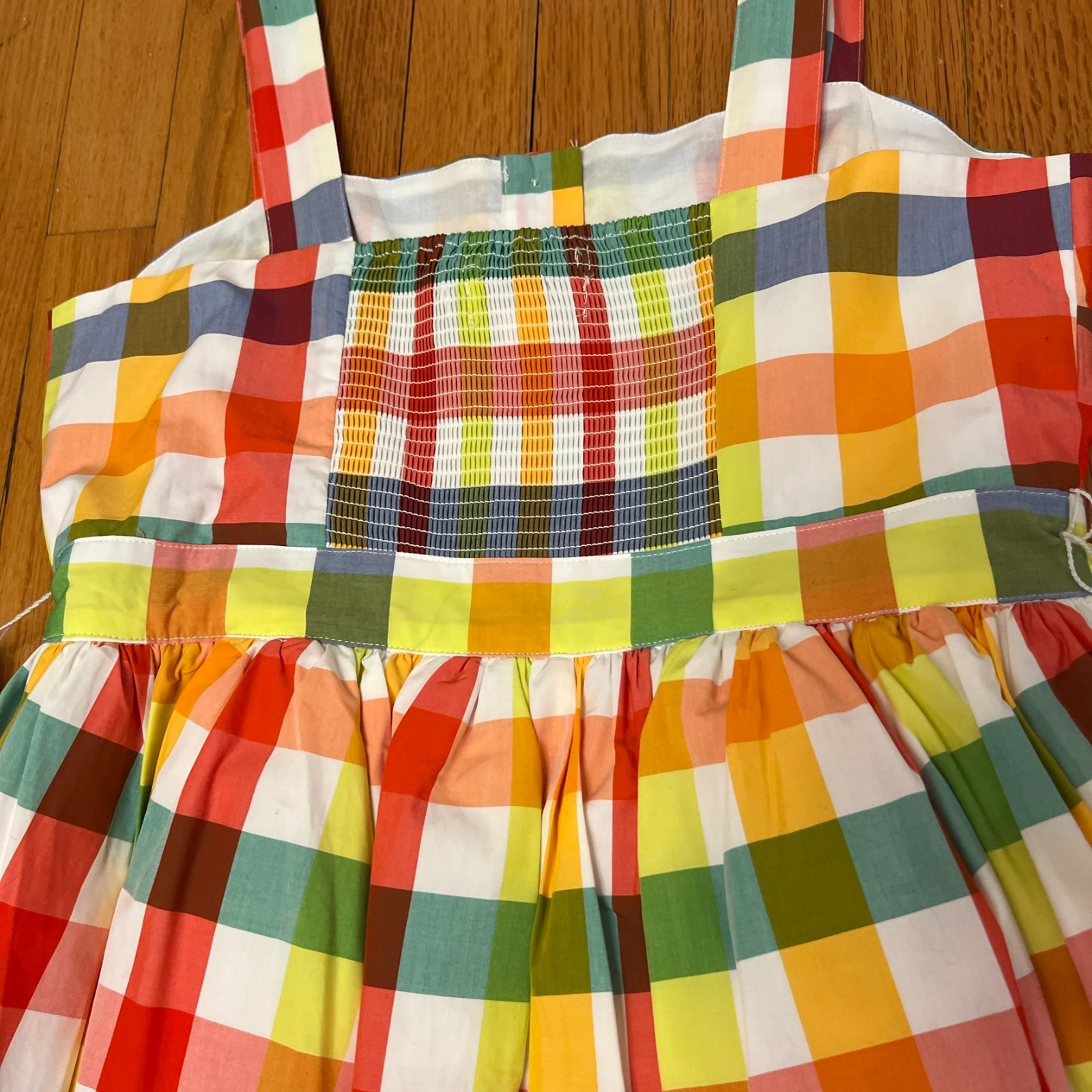 Christopher John Rogers Multicolor Gingham Sundress with Petticoat and Belt 10