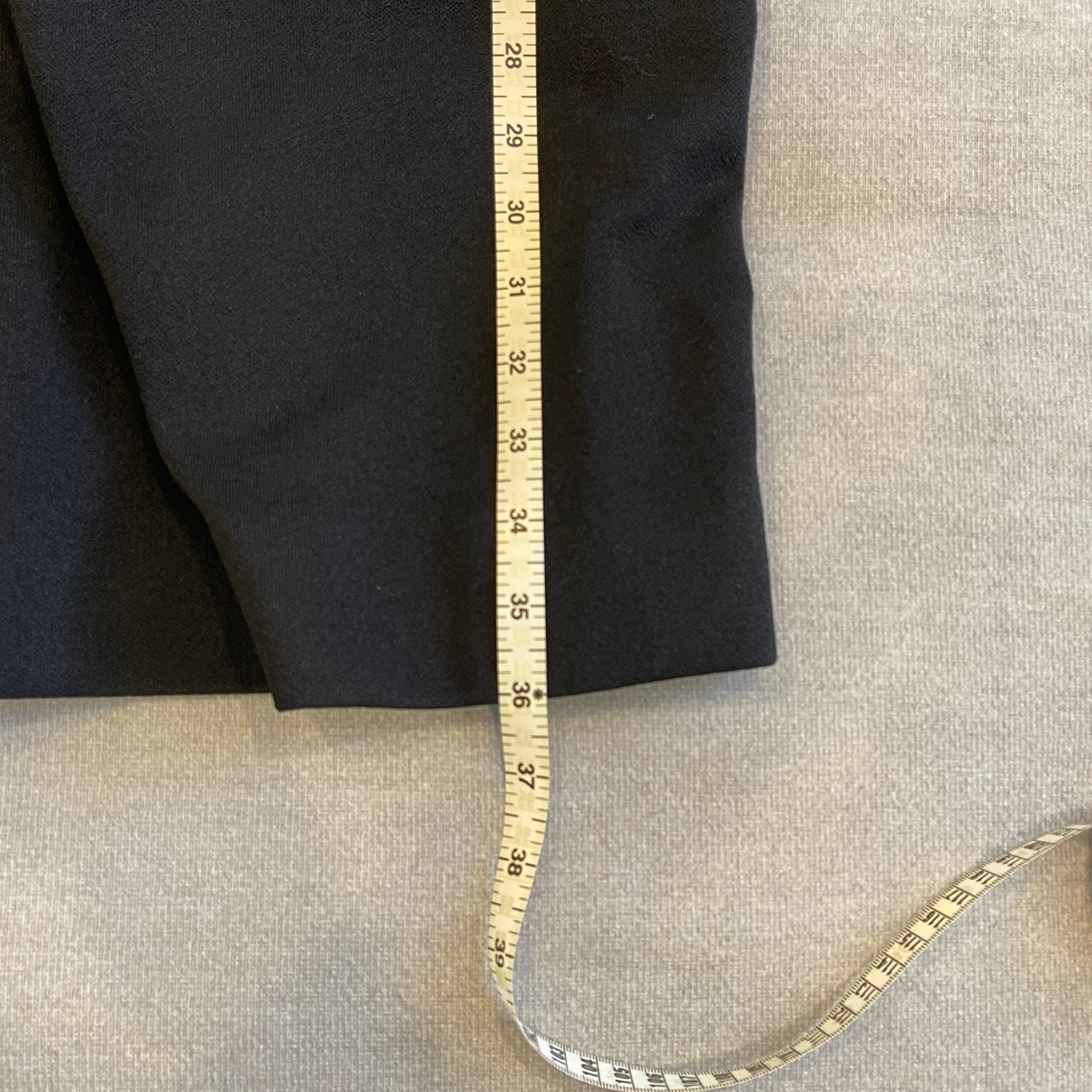 Vintage 1960s Bleeker Street Black Mock Neck Belted Shift Dress Dacron 12