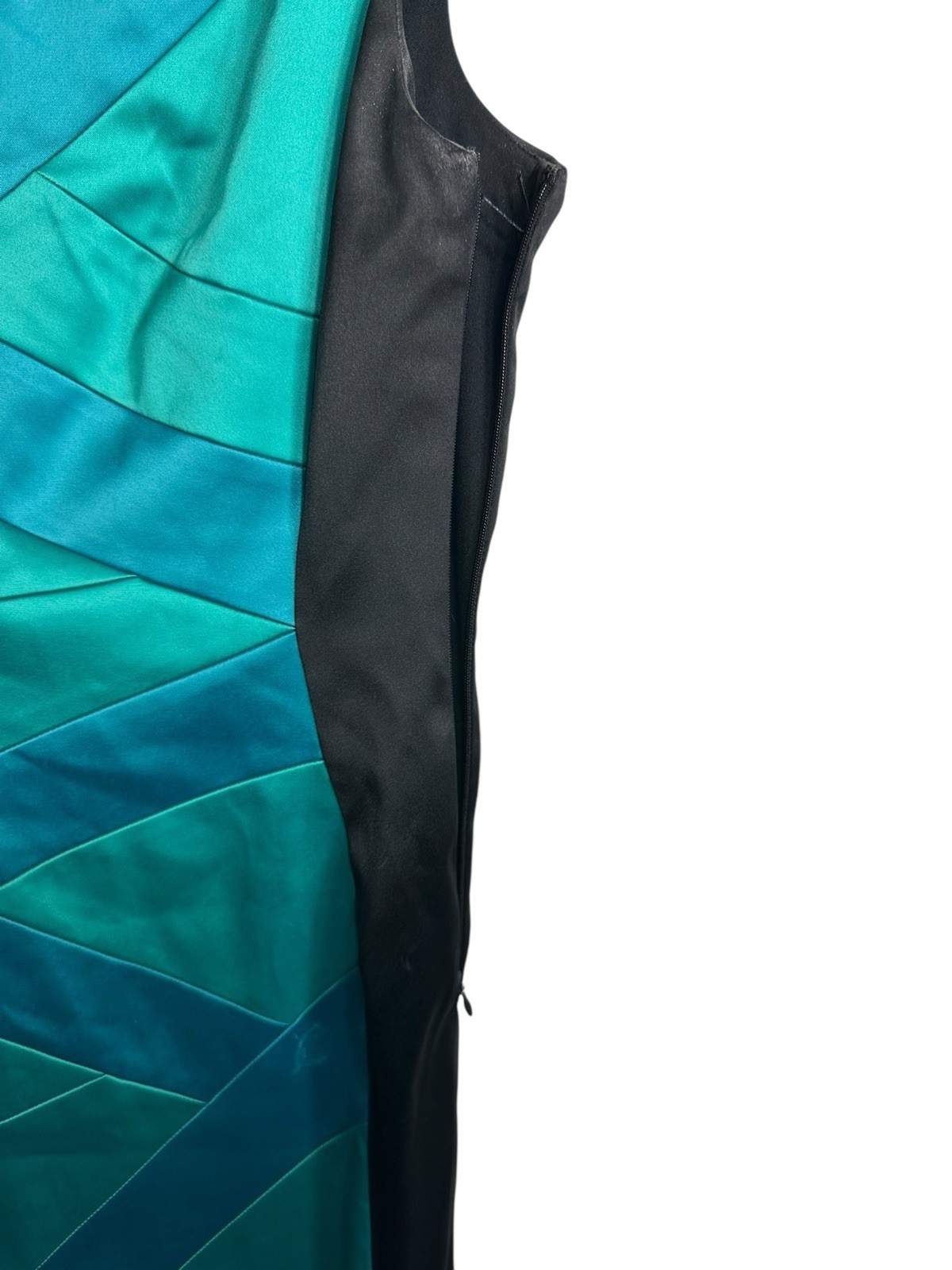 sangria womens teal black sleeveless dress size 8
