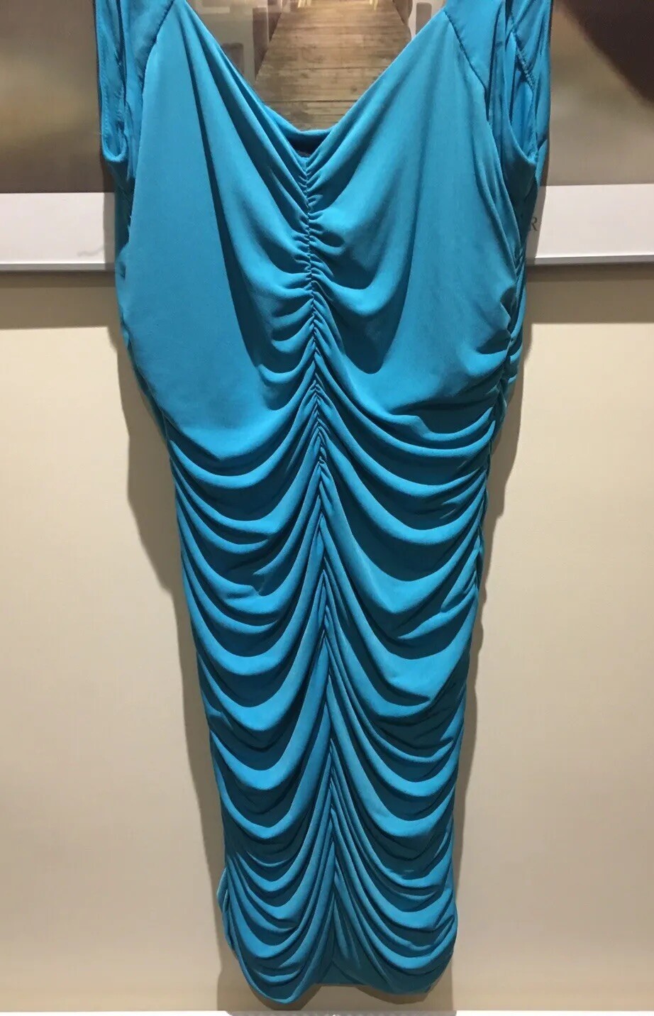Stunning Size l6 Dress Star By Julien Macdonald Turquoise Synthetic