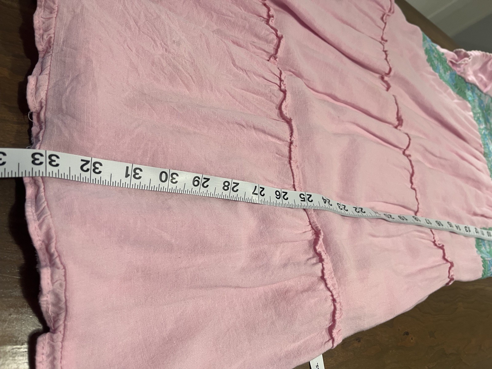 Vintage J Marie Embroidered Ruffeled Pink Dress XS