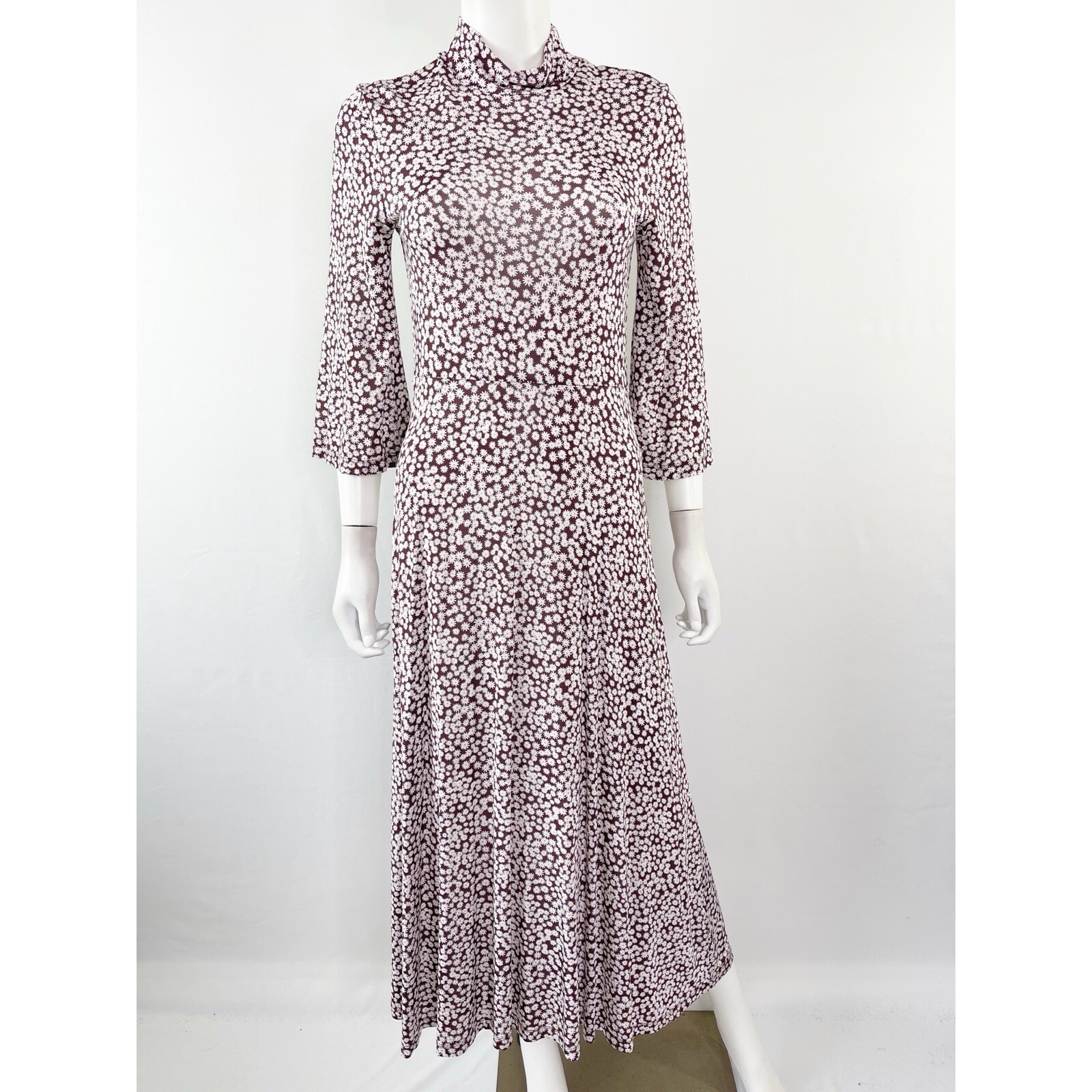 Samsoe Samsoe Fritta Floral Maxi Dress Chocolate Brown Womens S