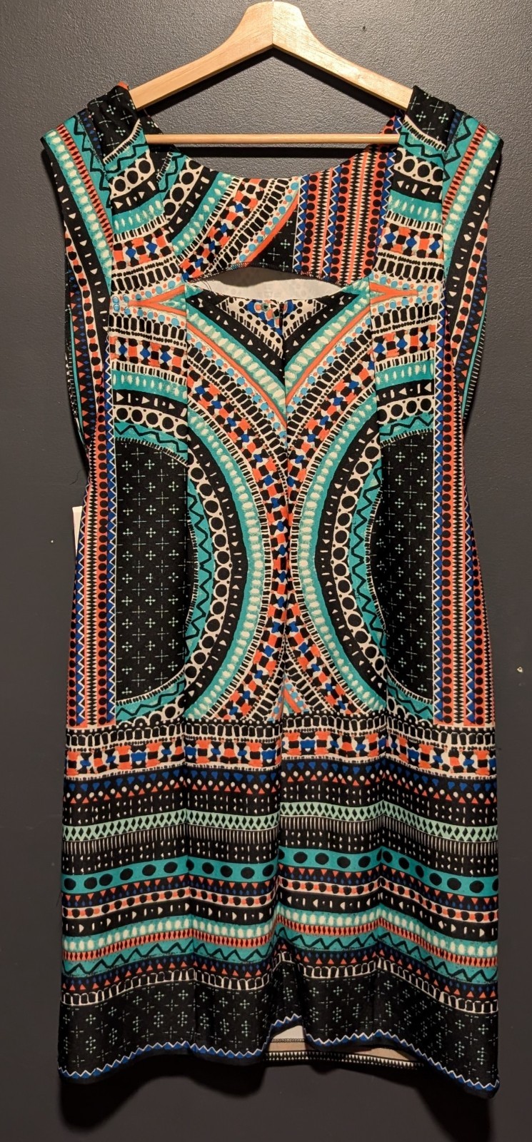 Shelby & Palmer Women’s P aleidoscopePrint Sheath Dress Mod Style Size 12 – NWT