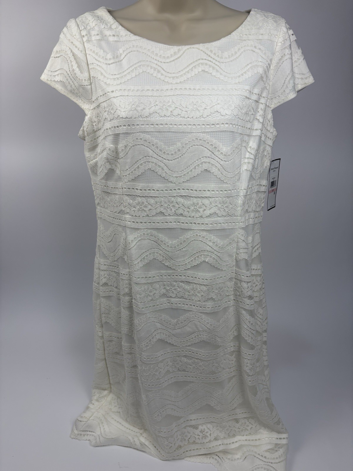 Jessica Howard Tracy Lace Dress Size Petite 12 White NEW