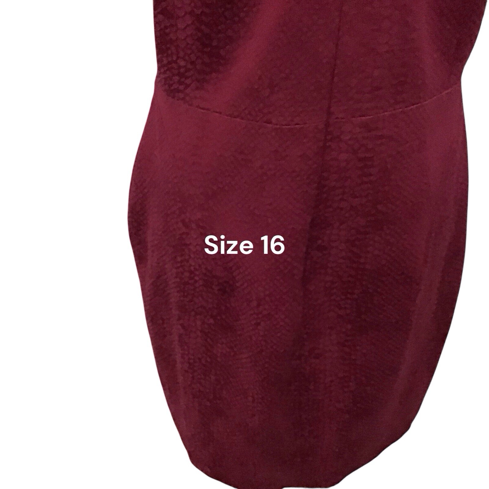 Coast Raspberry Pink Snakeskin Short 34” Dress Size 16 Ec Fit 14-16