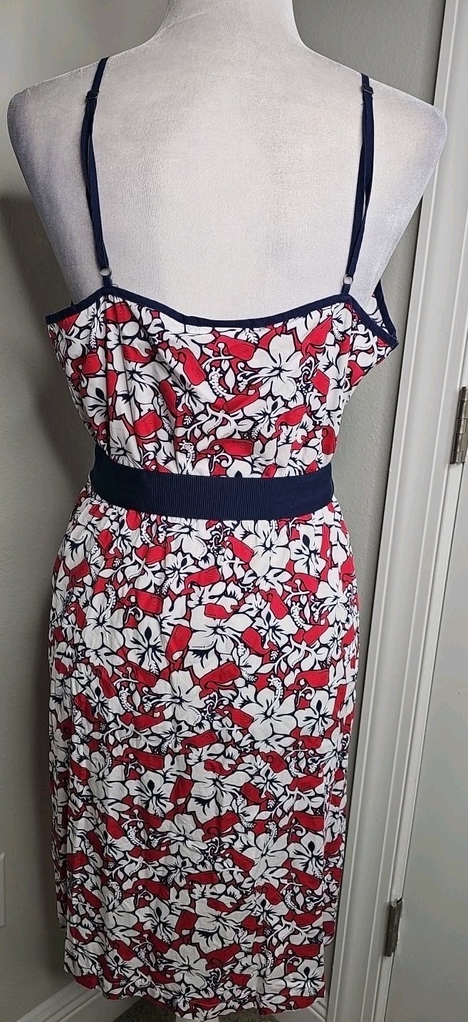 Vineyard Vines for Target Women’s Hibiscus Whale V-Neck Wrap Dress Size LARGE L
