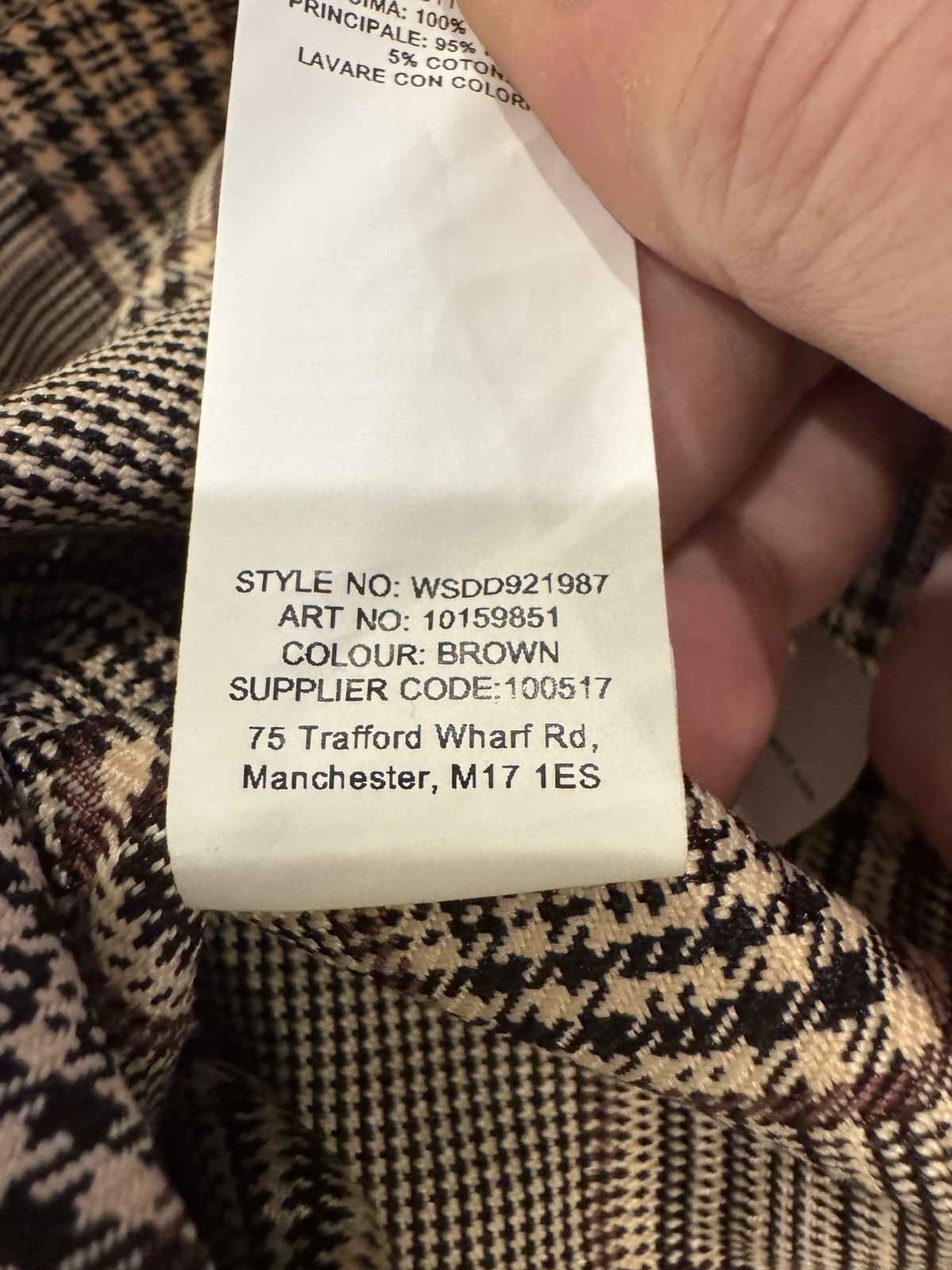 Misguided NEW w/tags Plaid Contrast Blazer Dress White Shirt Bodice Belted Sz 6