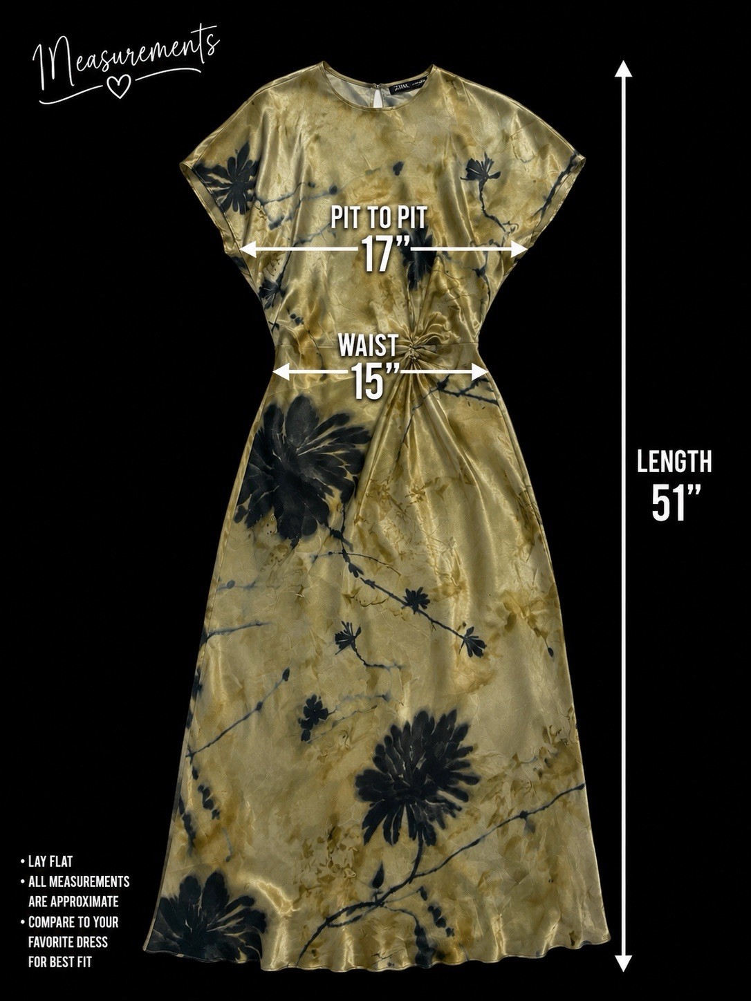 ZARA Viral Satin Effect Draped Midi Dress Womens M Wedding Guest Date Night