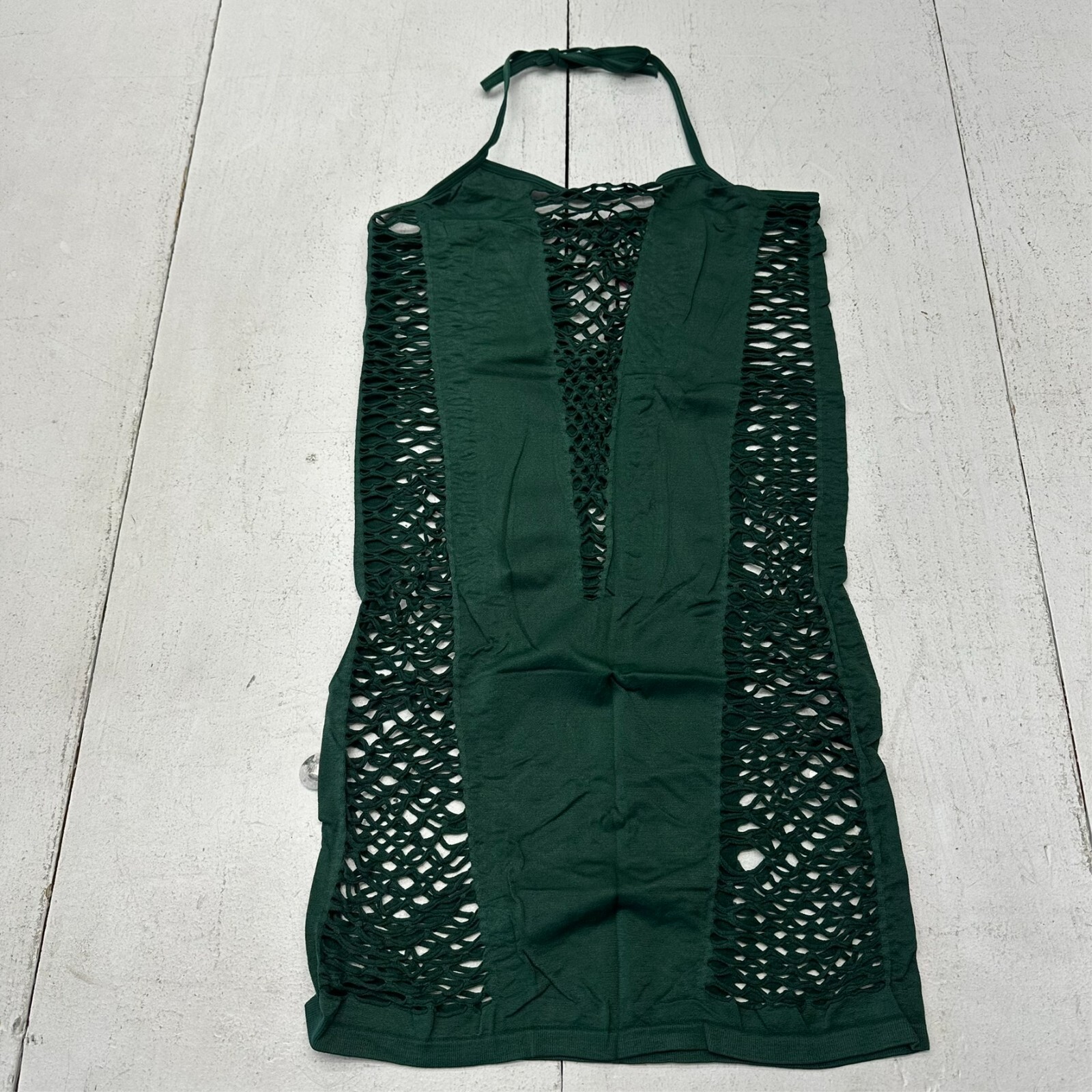 Avidlove Green Sleeveless Lingerie Fishnet Mesh Fitted Dress Womens One Size NEW