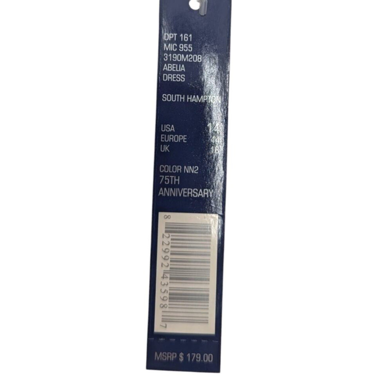 ANTONIO MELANI Navy Blue Lace Abelia Dress Formal Cocktail Size 14 New With Tags