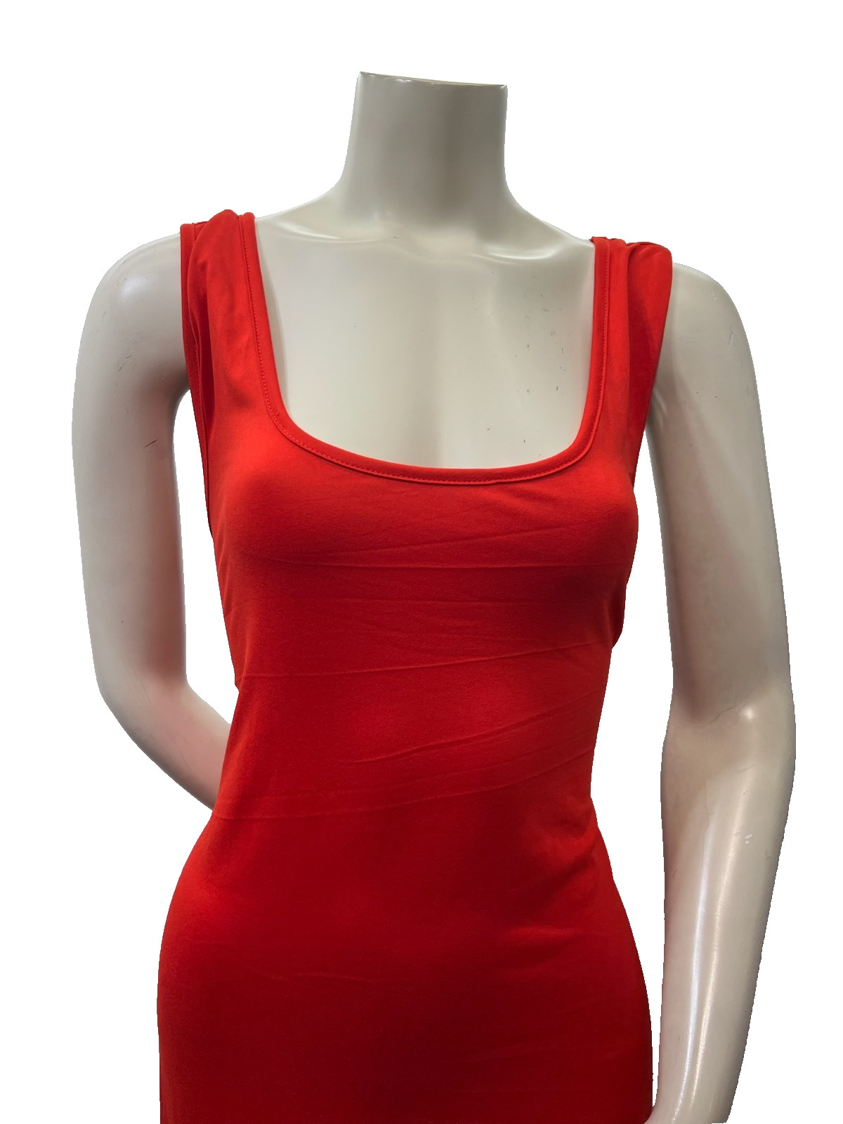 24 Seven Maxi Dress Womens Plus Size 2X Red Sleeveless Stretch New