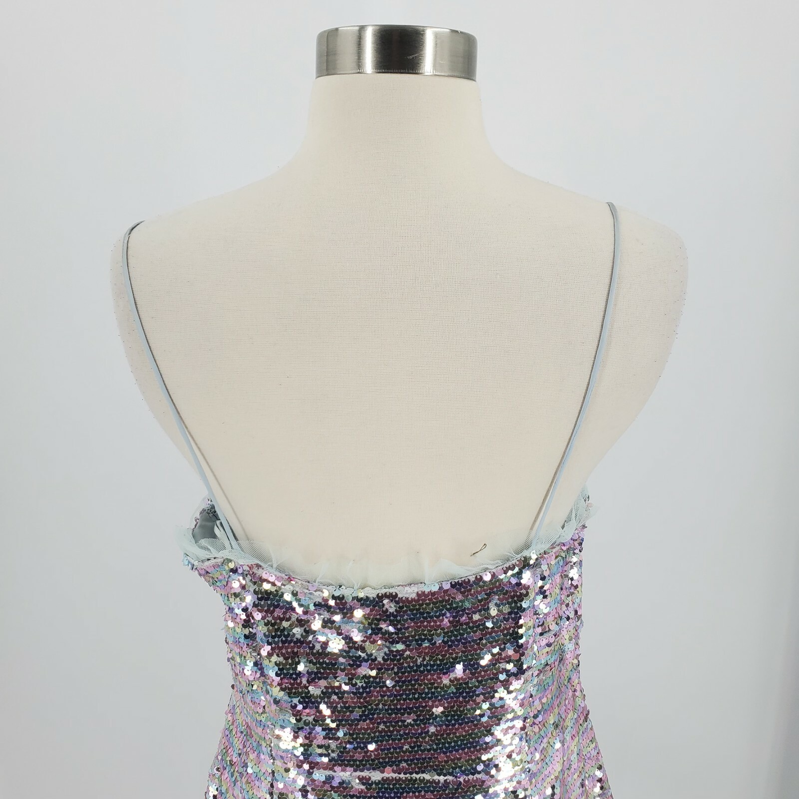 The East Order Cheyney Sequin Thin Strap Mini Dress Size Pastel Large NWOT $160