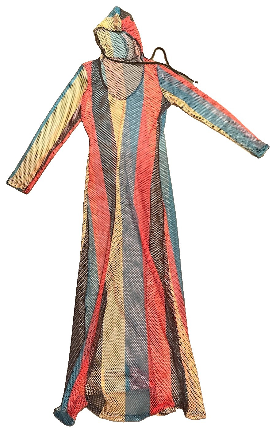 Rasta Maxi Dress 100% Cotton Ladies Jamaican String Mesh King Ice L/XL