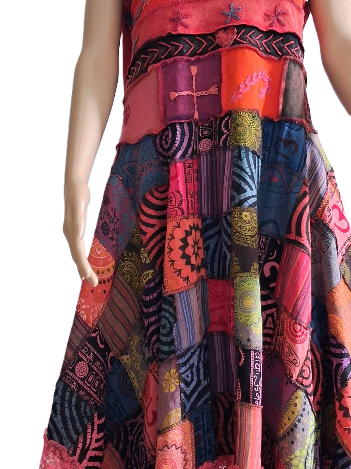 Authentic Nepalese Handcrafted Patchwork Dress
