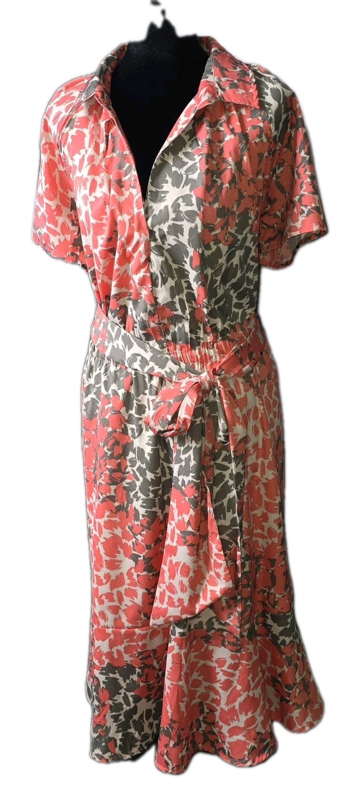 eShakti Dress Pockets Stretch Waist Size 2X