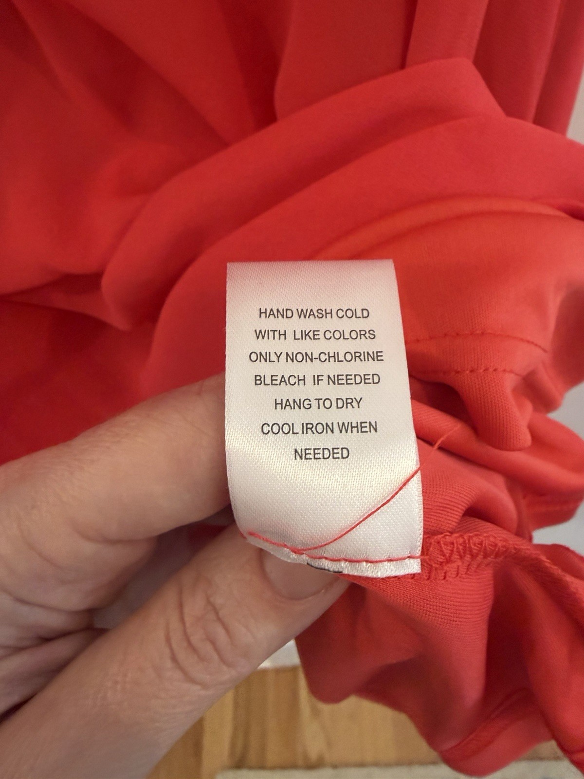 DR2 by danielrainn Coral Red Pleated Sleeveless Shift Dress Round Neck M