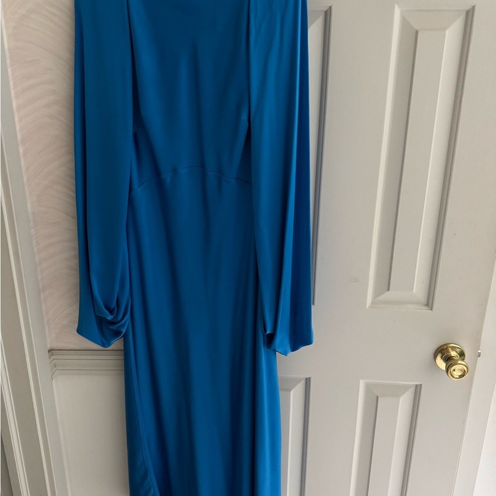 Roksanda Ilincic Vibrant Blue Long Sleeve Dress