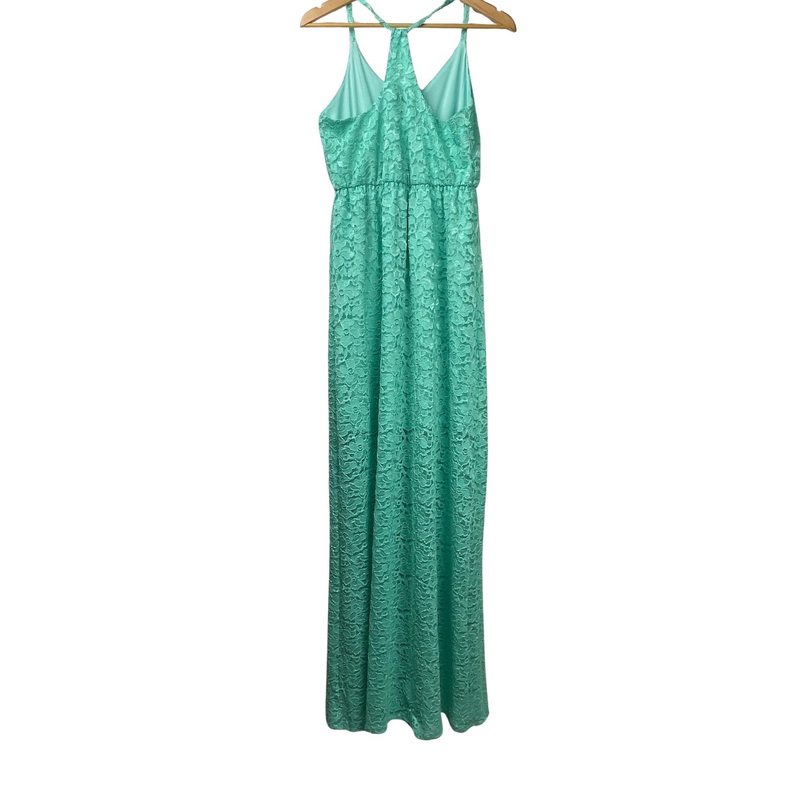 Judith March Mint Green Lace Maxi Dress Women’s Large L Boho Romantic Wedding