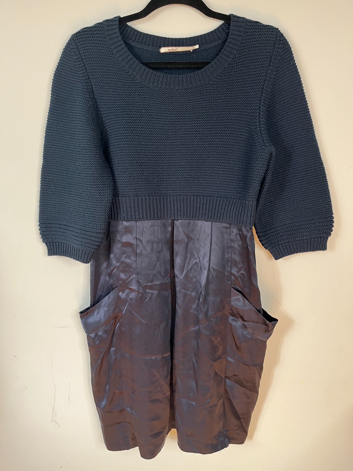 Rare Find! Mint Jodi Arnold Navy Wool & Silk Dress Capsule Women’s M Preppy