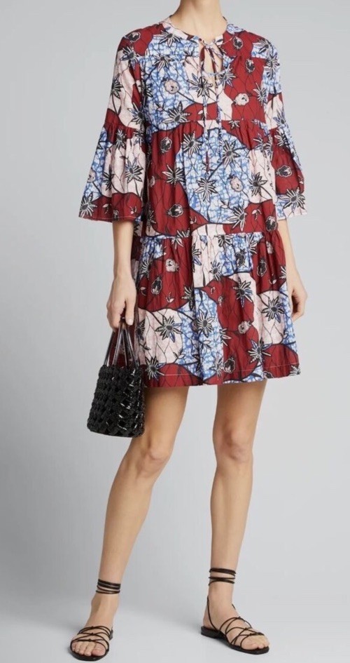 Warm NY Wax Poetic Dress Boho Garden Cotton Size 1 (2-4)