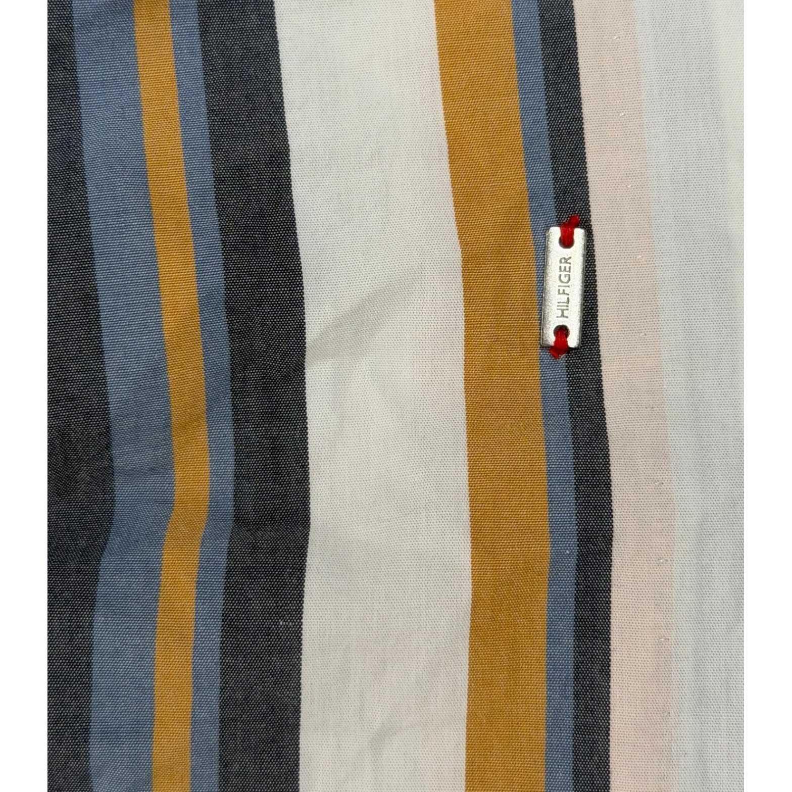 Tommy Hilfiger Striped Square Neck Mini Dress Blue Yellow Pink S/P