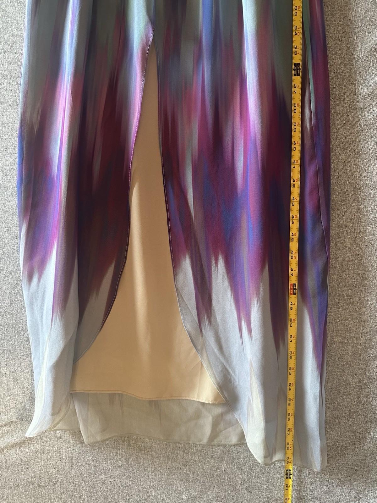 Cusp By Neiman Marcus 100% Silk Chiffon Summer Maxi Dress Size Small