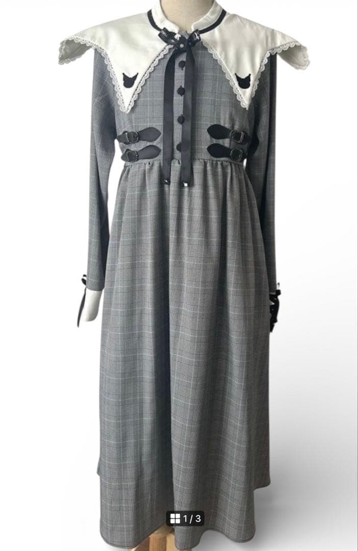 Good Condition Dream View DEARMYLOVE Plaid Long Dress 3L