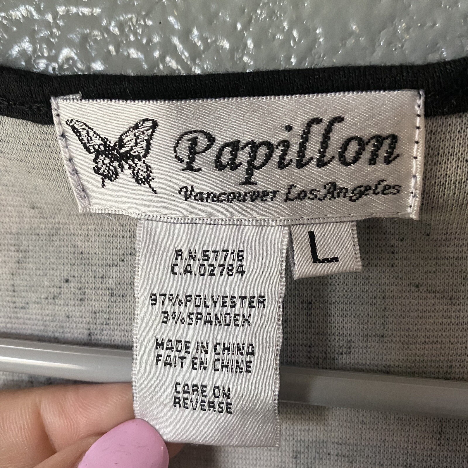 NEW Papillon Nordstrom L Soft Knit Shift Dress Black Gray Round Neck Pullover