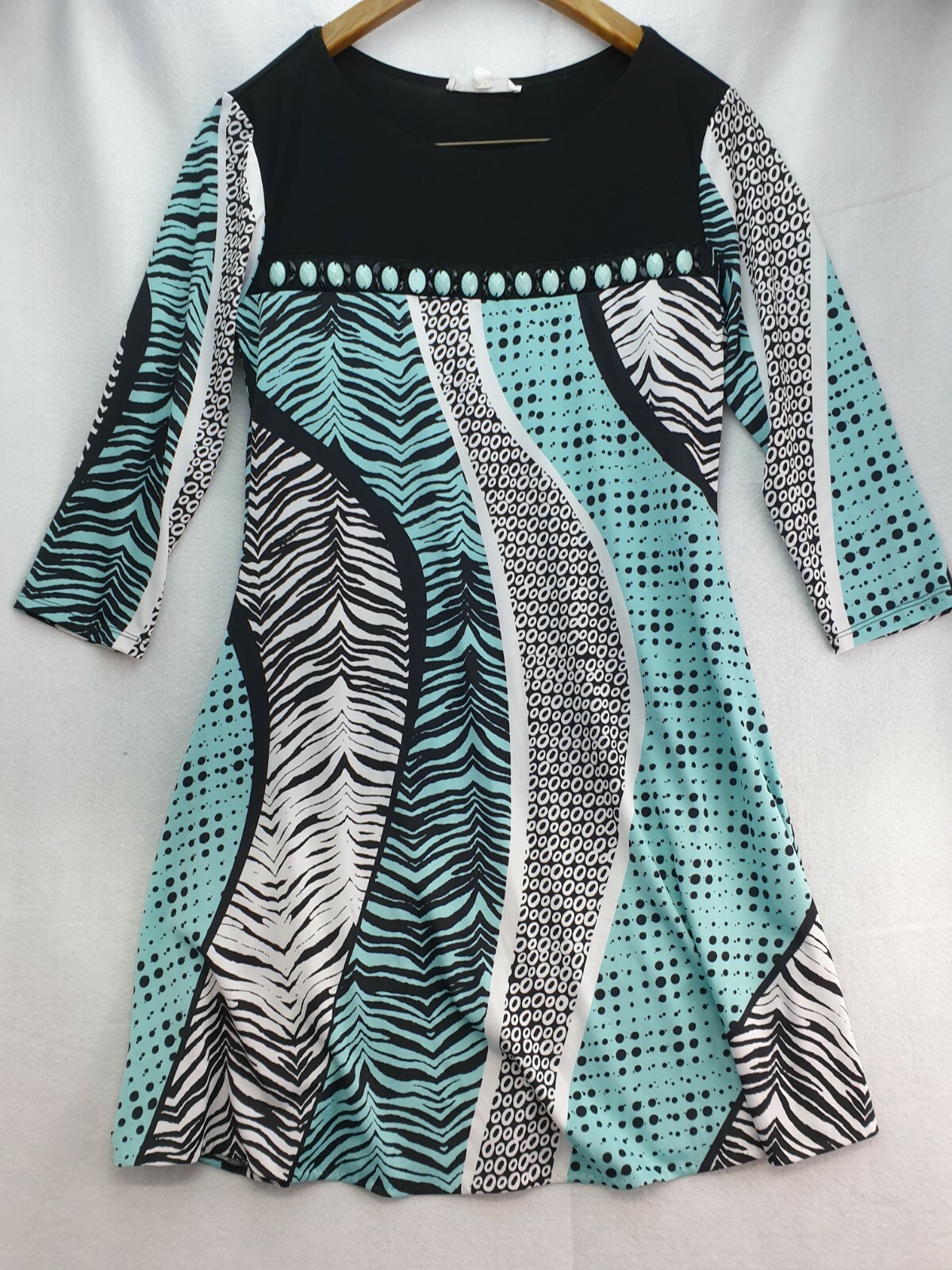 Perseption Concept Dress Womens Size S Blended Fabric Multi Color And Patterns
