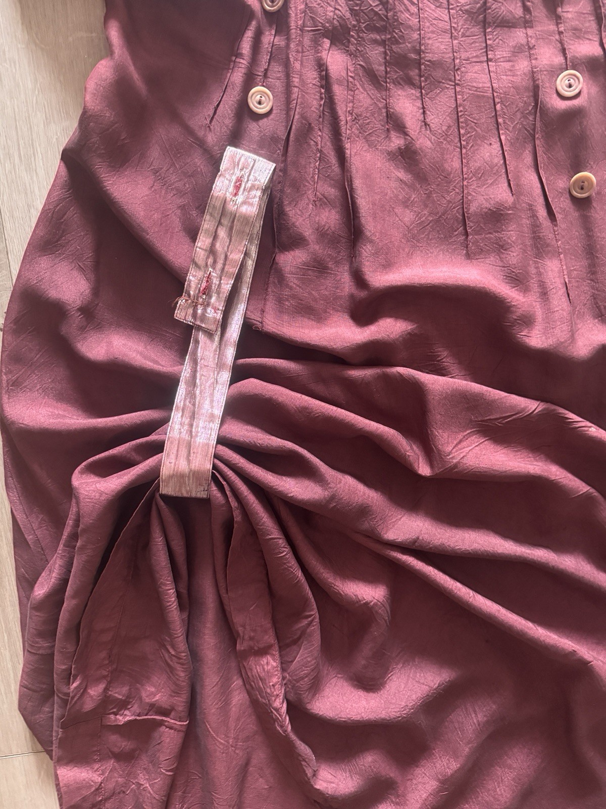 J. Morgan Puett vintage 90s Washable silk A Line Maxi Dress